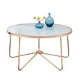 thumbnail image 4 of Alivia 2 Piece Coffee Table and End Table Set in Frosted Glass and Rose Gold, 4 of 5