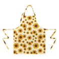 thumbnail image 2 of Beige Sunflower Pattern Apron-Garden Aprons for Women with Pockets-Cotton Linen Waterproof Kitchen Cooking Gardening Aprons Adjustable for Kitchen,Cooking,BBQ and Salon 33x27 Inch, 2 of 7