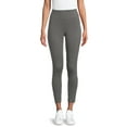 thumbnail image 2 of Time And Tru Women's High Rise Ankle Knit Leggings, 27" Inseam, Available in 2-Pack, 2 of 5
