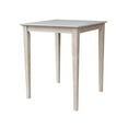 thumbnail image 3 of Solid Wood 30" x 30" Dining Table in Washed Gray Taupe, 3 of 5