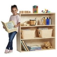 thumbnail image 1 of ECR4Kids Birch 3-Shelf Storage Cabinet, Wood Classroom & Home Storage Solution for Kids, 36" H, 1 of 6