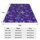 thumbnail image 3 of Balery blue purple Snowflake Manta de Felpa Suave y Acogedora – Cobija de Franela Aterciopelada para Cama, Lavable y Cálida para Sofá, Mascotas, Transpirable-60"x50", 3 of 7
