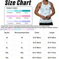 thumbnail image 4 of Fldy Men's Bodybuilding Tank Top Sleeveless Slim Fit Muscle T-Shirt Gym Workout Sports Vest White&Blue XXL, 4 of 4