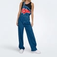 thumbnail image 4 of TIANZEN Women's Casual Solid Color Loose Suspender Wide Leg Pants Long Sleeve Jumpsuit Ladies Jumpsuits Casual, 4 of 4