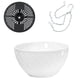 thumbnail image 1 of Bewildely Cesta colgante de clorofito, maceta colgante, gancho para colgar, interior, autoabsorbente, cría de agua, maceta de plástico especial Jardín y Patio Blanco, 1 of 6