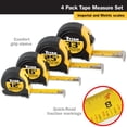 thumbnail image 2 of Titan 10902 4-Piece Tape Measure Set (12', 16', 25' and 33'), 2 of 4
