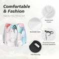 thumbnail image 6 of Lsque Cute Elephant Printed Women's Running Shorts with Liner Pockets,Elastic Quick Dry Workout Athletic Gym Yoga Shorts,Womens High Waist Shorts-Medium, 6 of 9