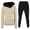 Black womens sets, variant on Wenini 2 Piece Outfits for Women Plain Round Neck Long Pants Sports Set Yoga Suit Casual Fall Winter Outfits Sports Tracksuits Pullover Hoodies Pants Suit Up to 65% Off