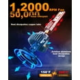 thumbnail image 2 of For Saturn Aura Sedan 2007-2009 4PCs Combo LED Headlight High Low Beam Bulbs Kit, 2 of 8