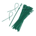 thumbnail image 1 of 100 piezas de bridas ajustables para plantas de jardín, bridas flexibles para plantas de jardín, bridas de plástico multiusos para asegurar enredaderas (verde), 1 of 5