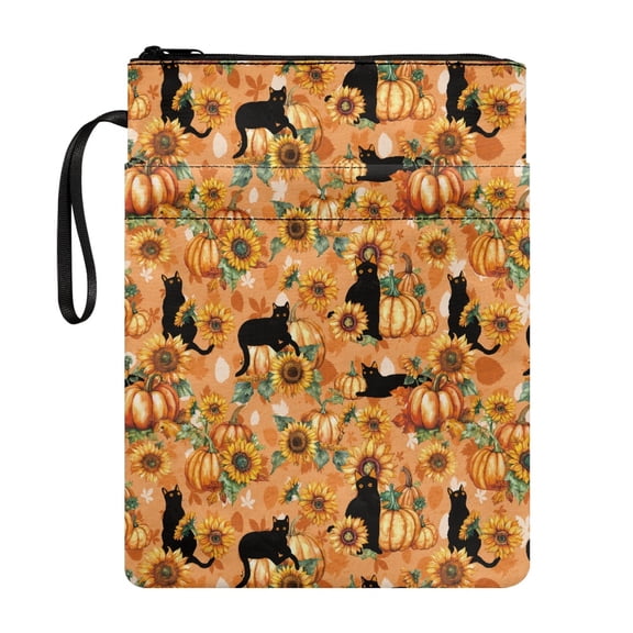 HELLHERO Books Sleeve with Book Protection Polyester Decorative Design Book Cover Carrying Case for Journal Washable Paperbacks Notebook Book