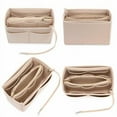 thumbnail image 3 of Felt Purse Insert Organizer Portable Cosmetic Bag Fit for Handbag Tote Various Bag, 3 of 6