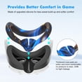 thumbnail image 4 of Baoyemes Silicone Cover Set for Oculus/Meta Quest 3, VR Accessories for Meta Quest 3, Protective Cover Set Includes Controller Grip Cover, Face Cover, VR Shell Cover (Blaze Blue), 4 of 7
