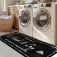thumbnail image 1 of Laundry Room Rug Runner, 20"x59" Non Slip Laundry Rugs, Black Farmhouse Washable Floor Laundry Mats for Laundry Room, Mudroom, Kitchen, Washroom, Bathroom, Hallway Area Rugs Decor, 1 of 7