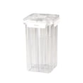 thumbnail image 2 of Airtight Cereal Storage Container 2.4L, Clear Kitchen Food Storage with Lid and Compartments, Grain Flour Rice Nut Snacks Organizer, ABS/PP Material, Space-Saving, with Measuring Cup, 2 of 6