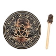 thumbnail image 1 of Tambour avec Bâtons de Tambour Guérison Spirituelle Chakra Réflexion Équilibrée Cadre de Méditation, 1 of 5