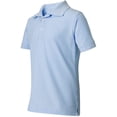 thumbnail image 2 of French Toast Unisex S/S Pique Polo (Sizes 2T - 7) - blue, 4/5, 2 of 3