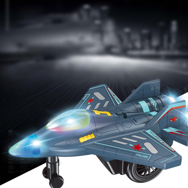 Avión eléctrico de rotación 360 con música y luces, modelo de avión de , juguete para , regalo para Yotijar Juguetes de aviones