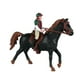thumbnail image 1 of Juego de figuras de caballo realistas para montar a caballo, figura de acción, juguete de animal Negro, 1 of 9