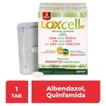 thumbnail image 1 of Antiparasitario Loxcell Quinfamida 300 mg, Albendazol 400 mg 2 cajas 1 tableta c/u, 1 of 4