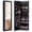 Black, variant on TopComfy Full Length Mirror Jewelry Cabinet,Wall Mounted Jewelry Armoire Storage Organizer Real Glass Mirror Makeup Cabinet for Bedroom Closet Dressing Room, Beige