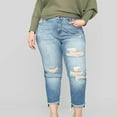 thumbnail image 6 of Brglopf Capri Jeans for Women Stretch High Waisted Distressed Denim Capris Ripped Skinny Cropped Pants with Pockets, 6 of 9