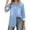 Light Blue370105, variant on Womens Denim Button Down Shirt Casual Street Style Long Sleeve Turn Down Collar Blouse With Bust Pockets For Daily Wear Blue XXL