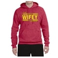 thumbnail image 2 of The Best Wifey in the Universe | Mens and Womens Mother's Day Hooded Sweatshirt Graphic Hoodie, Vintage Heather Red, 2XL, 2 of 4