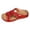 Red, variant on Orthopedic Sandals for Women Hollow out Embroidery Strap Slides Comfortable Arch Support Slippers Thick Soft Sole Slip on Beach Shoes Red Size 8.5
