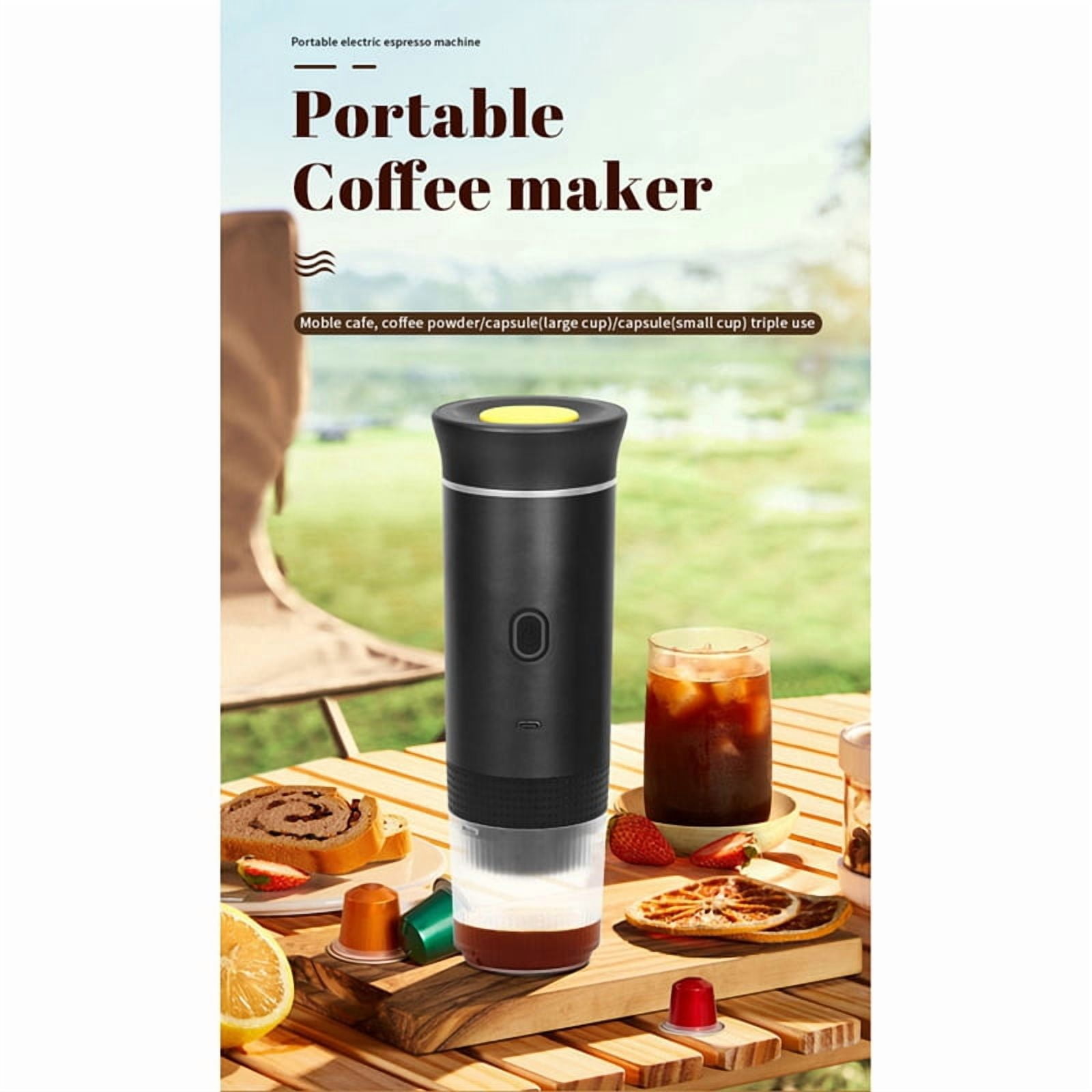 Portable Electric Espresso Machine with Travel Bag Portable Coffee Maker for Travel Self-Heating Car Espresso Maker C