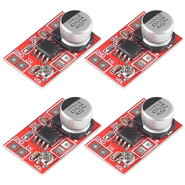 Alinan 4 unidades DC 5V-12V Micro Electret Micrófono Amplificador Mini MIC Condensador Micrófono Amp