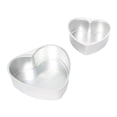 thumbnail image 4 of Cheers.US 6/8/10 Inch Aluminium Heart Shaped Cake Pan Set Tin Muffin Chocolate Mold Baking with Removable Bottom, 4 of 7
