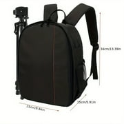BYXAS Camera Bag Backpack, DSLR SLR Camera Case Compatible with Canon/Nikon/Sony/Fuji/Gopro/DJI , Waterproof Photography Backpacks with Rain Cover for Women Men, Black