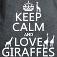 thumbnail image 3 of CafePress - Keep Calm And Love Giraffes T Shirt - Women's Traditional Fit Dark T-Shirt, 3 of 4
