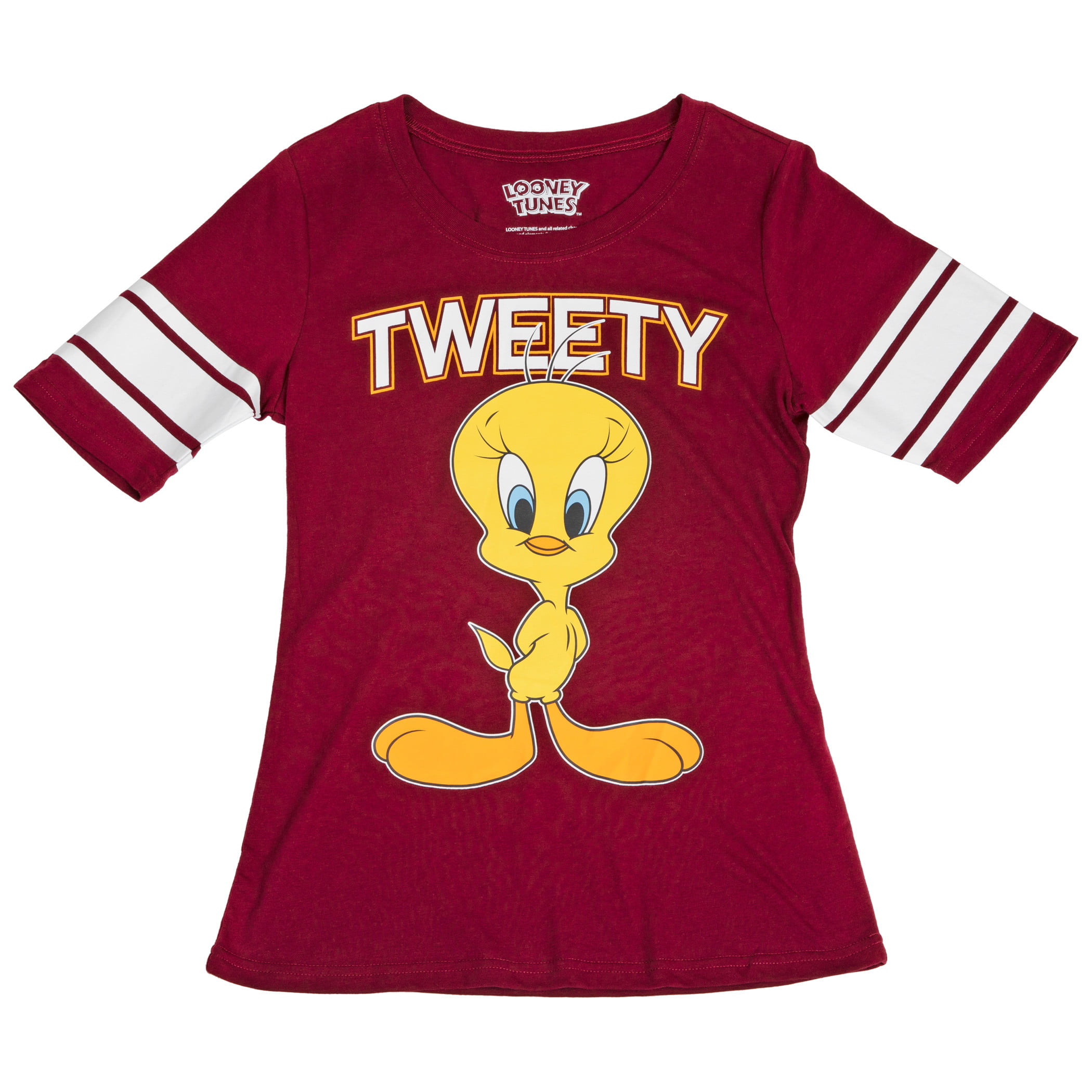 Looney Tunes Tweety Bird Front and Back Print Women's T-Shirt-Large