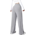 thumbnail image 4 of Women's Pants Fashion Casual Pants For Women Ladies' Autumn/Winter New Solid Color Strip Pocket Elastic Casual, 4 of 4