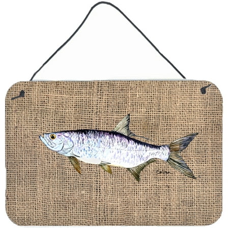 Tarpon Hanging - Fish - Tarpon Indoor Aluminium Metal Wall or Door Hanging Prints
