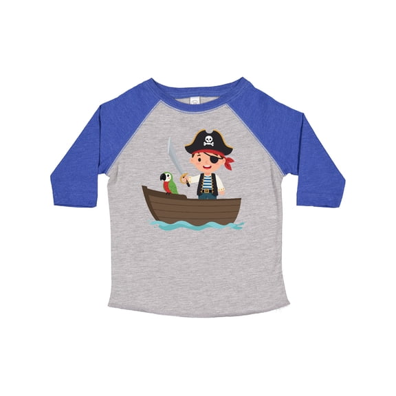 Inktastic Pirate Boy and Parrot Boys Toddler T-Shirt