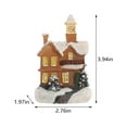 thumbnail image 3 of Holiday Clearance! UHUYA Christmas Decor, Resin Christmas Scene Village House Town with Warm White LED Lights Battery Operated Christmas Decorations Christmas Gift B, 3 of 7