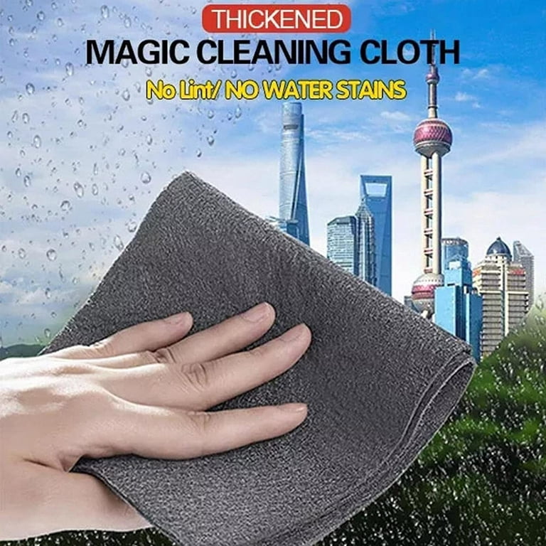 Thickened Magic Cleaning Cloth,Lint Free Cloth, Reusable Microfiber  Cleaning Rag All-Purpose Towels for Kitchens, Glass, Cars, Windows Streak  Free Miracle Cleaning Cloth 