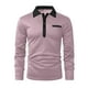 thumbnail image 5 of pstuiky camisas de manga larga para hombre, Camisa informal de manga larga para hombre, color liso, con cuello vuelto, escote en V y botones Tops casuales para hombres xl, 5 of 6