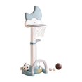 thumbnail image 2 of Juego de aro de baloncesto 3 en 1 para fútbol, golf, baloncesto, para el patio, carnaval, hogar Azul, 2 of 8