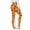 Yellow, variant on Halloween Leggings for Women Elastic High Waist Spooky Print Slim Fit Tights Pants Workout Running Yoga Pants