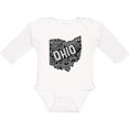 thumbnail image 3 of Inktastic Ohio Music Notes Boys or Girls Long Sleeve Baby Bodysuit, 3 of 5