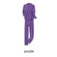 thumbnail image 2 of Minnieouse Conjunto de ropa interior para mujer, Color sólido, cuello medio alto, calzoncillos largos térmicos para mujer, ropa de fondo elástica para Ropa interior Violeta Minnieouse AP013680-02, 2 of 6