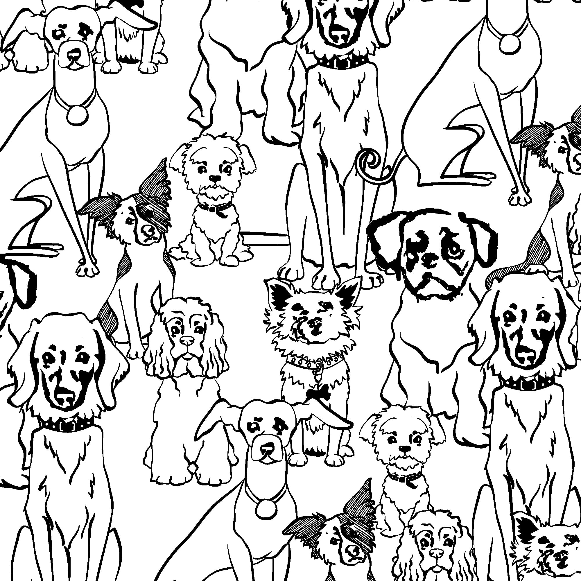 Create It 18"x21" Cotton Puppy Precut Sewing & Craft Fabric, White 10 Pieces