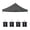 Gray, variant on 10x10ft Canopy Replacement Top for Pop Up Canopy Tent and 4 Pcs Pack Canopy Weight Bag(Only Cover and Sandbag Not Include Frame)