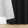 thumbnail image 6 of Sun Zero Vance 2-Piece Magnetic Closure 100% Blackout Back Tab Curtain Panel Pair, 37"x84", Black, 6 of 9