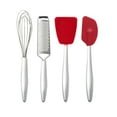 thumbnail image 3 of Cuisipro Piccolo Baking Set Red, Silicone and Carbon Steel (8" Grater,8" Whisk, 8" Spatula,8" Turner), 3 of 3