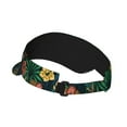 thumbnail image 2 of Daiia Tropical Tribe Mask Pattern Sport Sun Visor Hats Visor Cap Adjustable Empty Top Baseball Cap Cotton Ball Caps for Women and Men, 2 of 7
